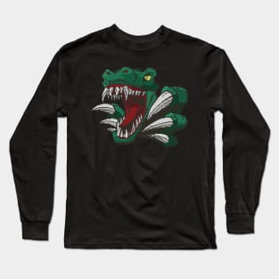 Pixel Dino - low-bit graphics - gift Long Sleeve T-Shirt